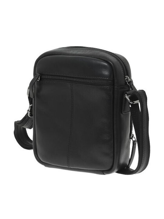 Leather Men's Bag Shoulder / Crossbody Black