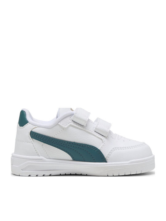 Shuffle Παιδικά Sneakers με Σκρατς Λευκά