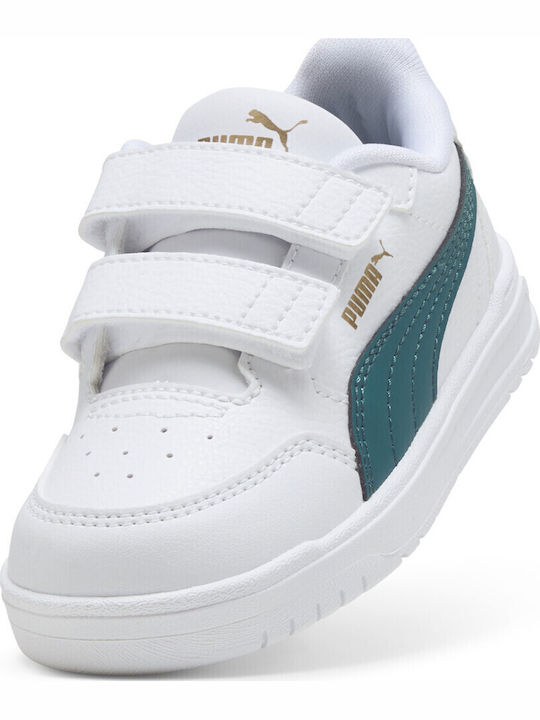 Shuffle Παιδικά Sneakers με Σκρατς Λευκά