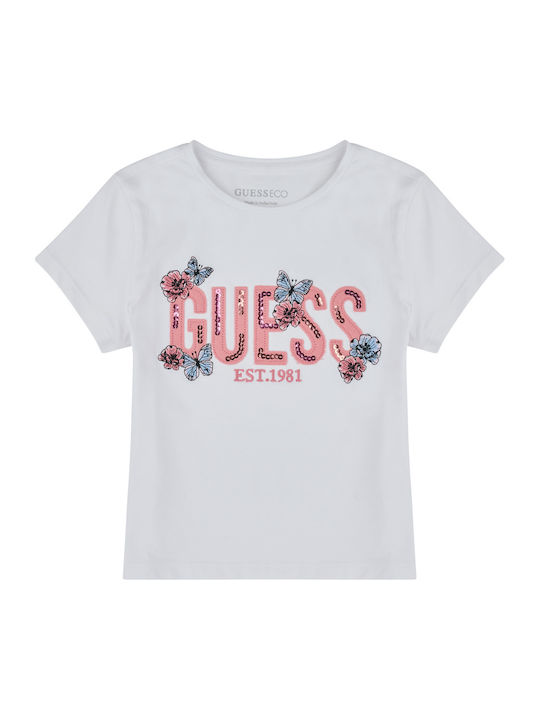 Guess T-shirt Λευκό