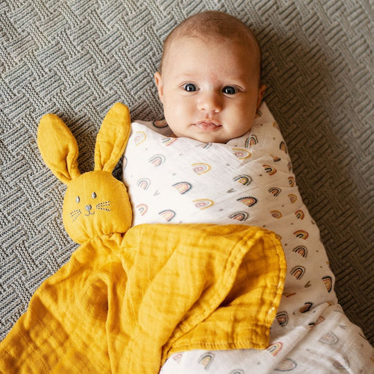 Petite & Mars Swaddle Blanket Multicolor 120x120εκ. 2buc