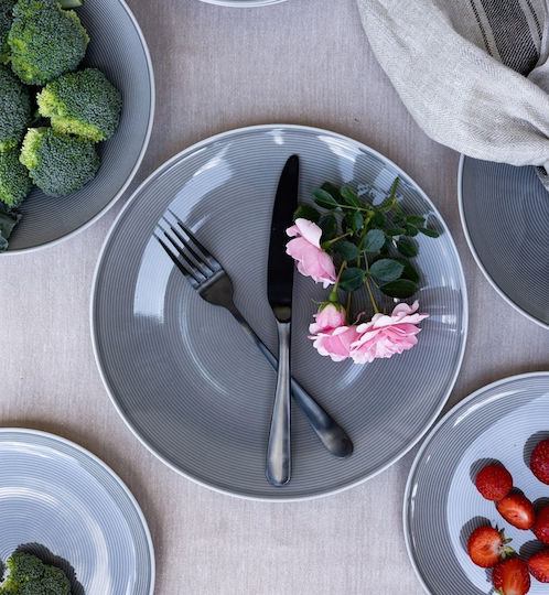 keleman Teller Untiefe aus Porzellan Gray 27cm