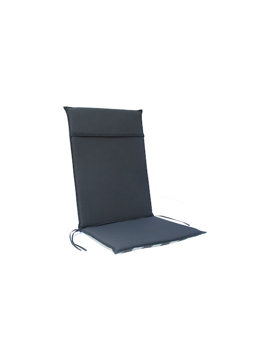 keleman Garden Chair Cushion with Backrest White-Grey/Grey 49x114cm
