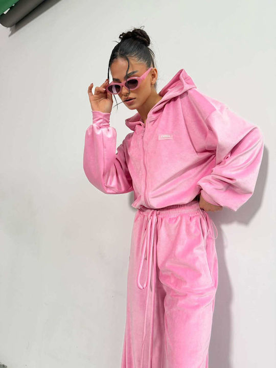 Σετ Φόρμας Βελουτέ Pink Lollipop