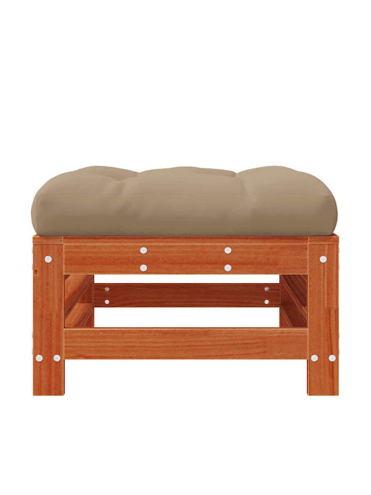 Zweisitziges Sofa Außenbereich Holz mit Kissen 57.5x57.5x30cm