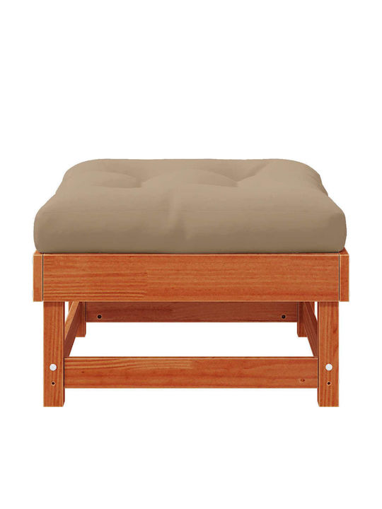 Zweisitziges Sofa Außenbereich Holz mit Kissen