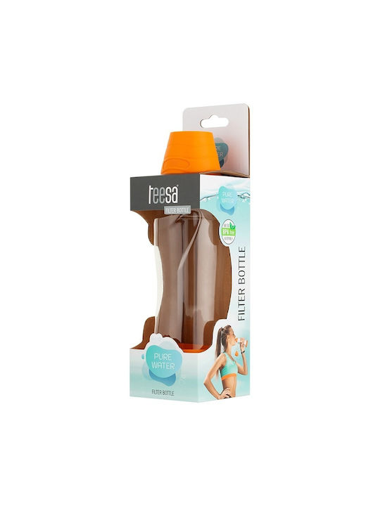 Teesa Pure Water Αθλητικό Παγούρι 550ml Πορτοκαλί