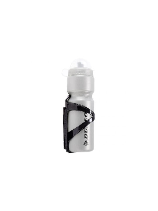 Dunlop Cycling Plastic Water Bottle 750ml Gray