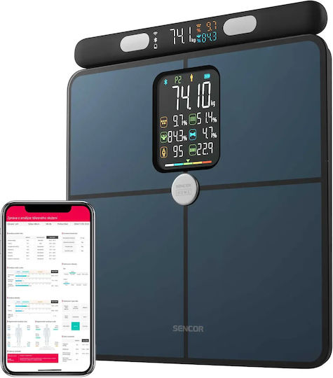 Sencor Smart Bathroom Scale with Body Fat Counter & Bluetooth Brown SBS 9102BK