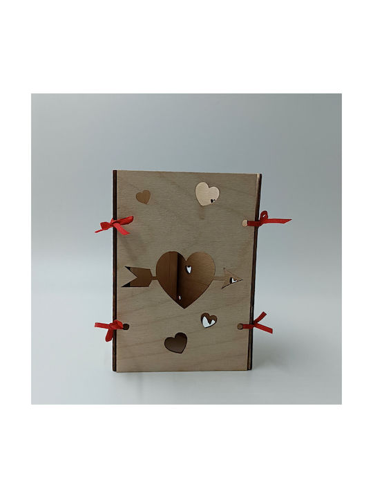 ToXylo Frame Wooden Heart Shaped with Beige Frame