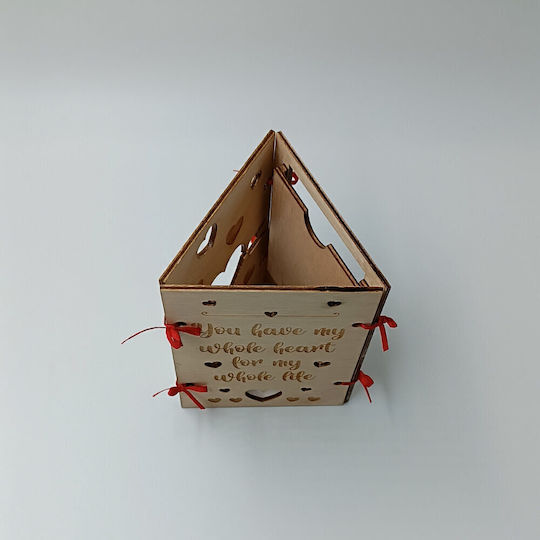 ToXylo Frame Wooden Heart Shaped with Beige Frame