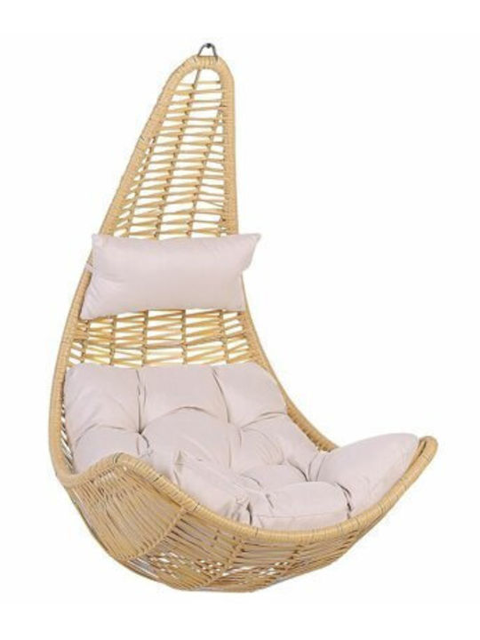 Berwyn 1945 Swing Chair with Base Plastic W83xD80xH120cm Brown