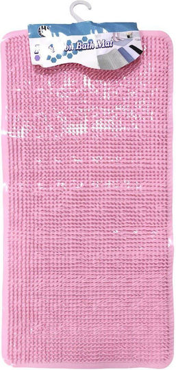 Bathtub Mat with Suction Cups Pink 34x65cm