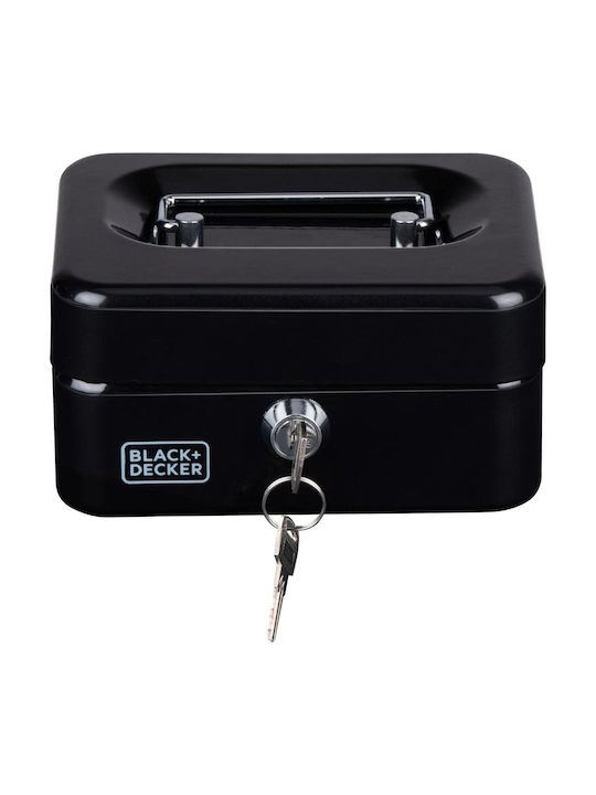 Black & Decker Metallisch Aufbewahrungsbox mit Deckel Schwarz 20x16x9cm 1Stück
