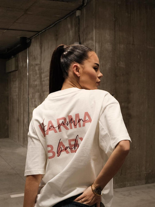 Baumwoll Weiß Damen T-Shirt