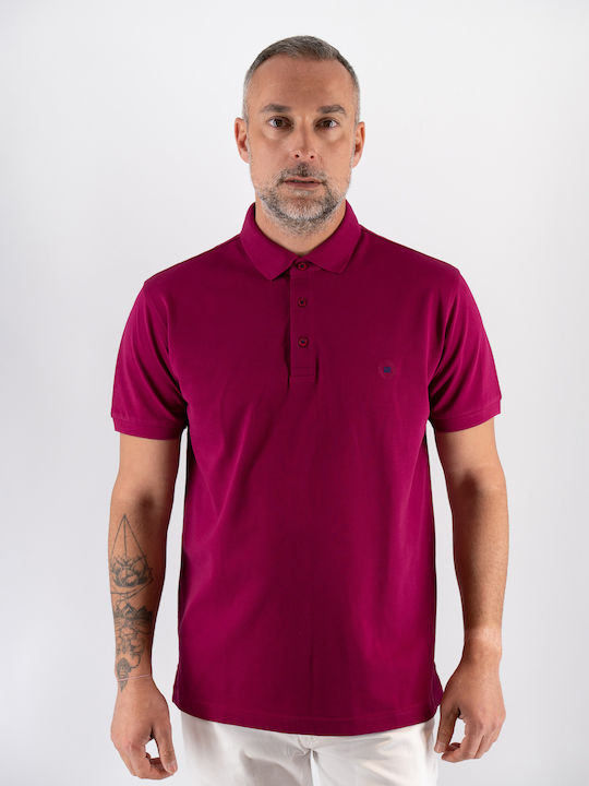 Polo Kurzarmbluse Maroon