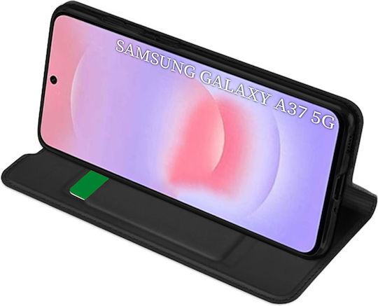 Techsuit Magskin Buch Silikon Schwarz (Galaxy A37)