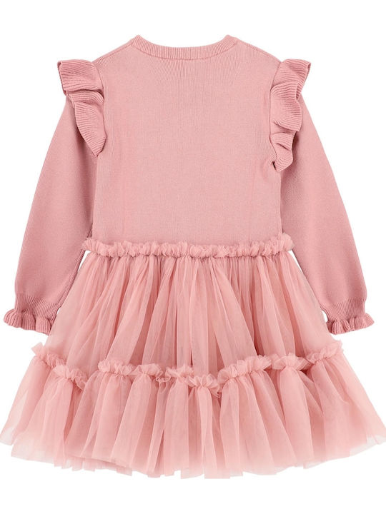 Children's Dress Knitted Rose