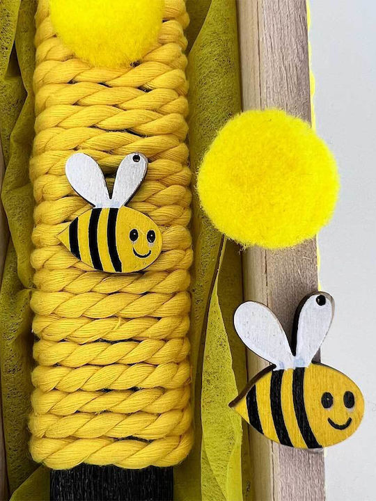Handgefertigte Beduftete Osterkerze mit Box Bienen Handgefertigte Beduftete Osterkerze mit Box Bienen