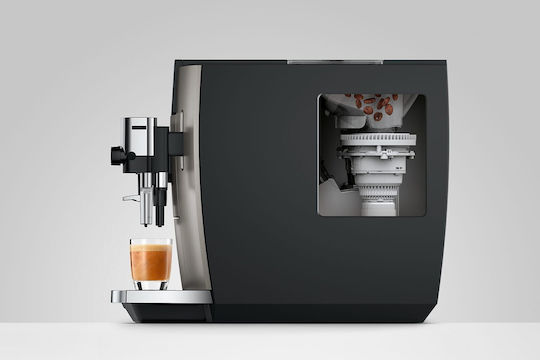 Jura E8 Αυτόματη Μηχανή Espresso 1450W Πίεσης 15bar με Μύλο Άλεσης Midnight Silver 15712