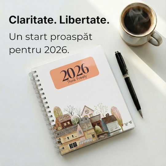 Ημερήσια Ατζέντα A5 2026 Λευκή Σπιράλ 14x21εκ.