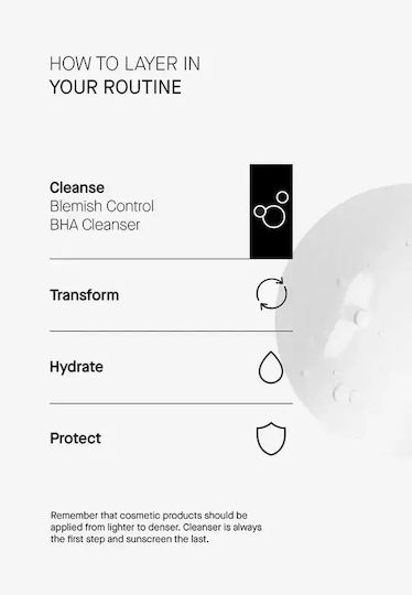Transparent Lab Blemish Control BHA Cleanser PH 3.5 Gel Facial Cleansing For Oil Control 150ml