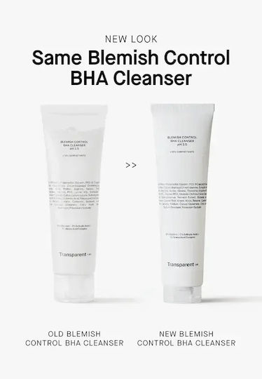 Transparent Lab Blemish Control BHA Cleanser PH 3.5 Gel Facial Cleansing For Oil Control 150ml