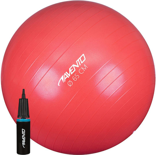 Avento Μπάλα Pilates 65cm , 1.1kg σε Κόκκινο Χρώμα