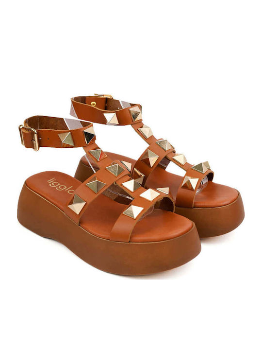 Ταμπά Flatforms Χρυσά Μεταλλικά Στοιχεία