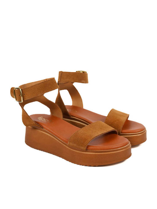 Ταμπά Δερμάτινα Flatforms Φαρδύ Λουρί Αγκράφα