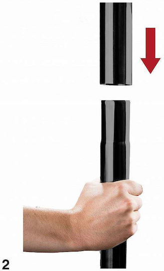 Shots Ouch! Dance Pole Pole-Dancing-Stange Schwarz