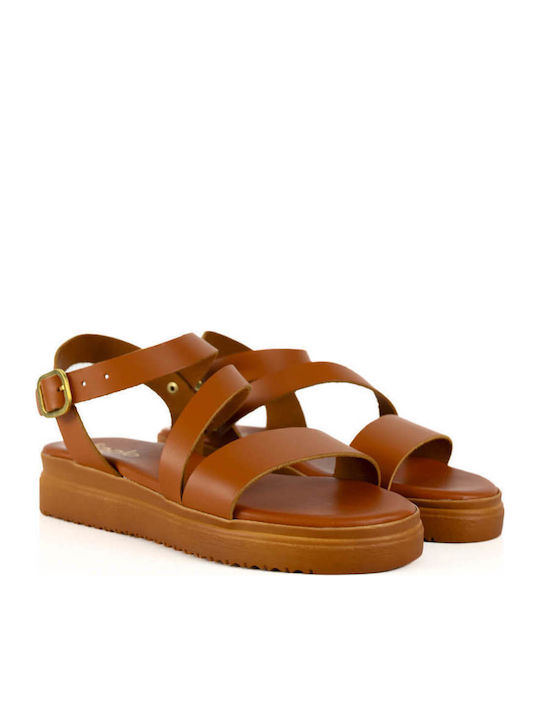 Тютюневи Кожени Flatforms Наклонена Каишка
