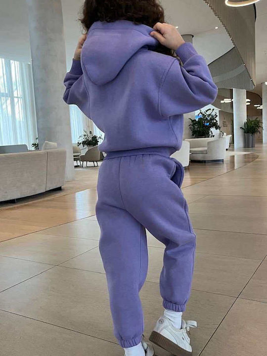 Set Trening Pentru Copii Cu Bluză Violet