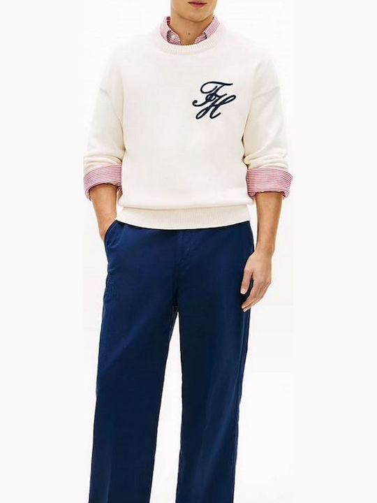 Tommy Hilfiger Crew Neck Bluse Ivory Petal Tommy Hilfiger Crew Neck Bluse Ivory Petal