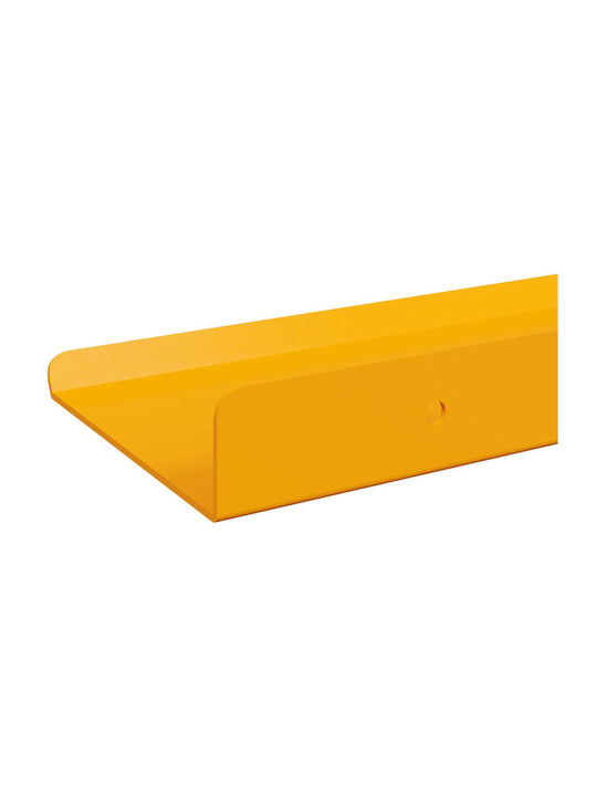 Shelves Wall Chamomile Yellow 4pcs 30x9x2.5cm