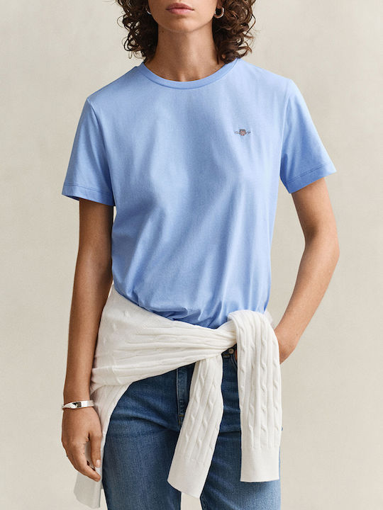 Gant Reg Shield Tricou Albastru Deschis