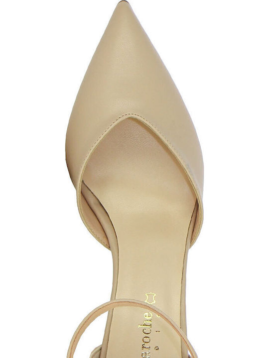 Leather Pink Medium Heels