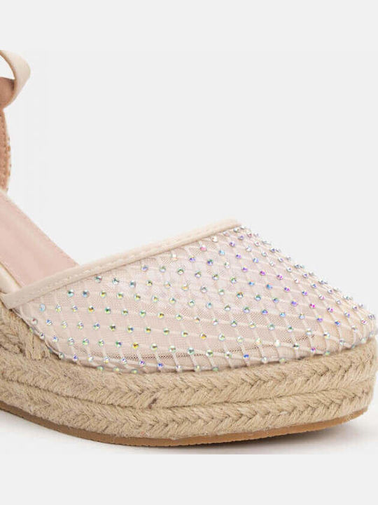 Women's Platform Espadrilles Beige