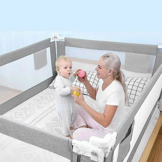 Primabobo Bară de Protecție pentru Pat din Material Spumă în Culoare Gri 68 cm