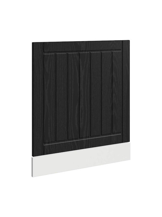 Bodenmontierter Küchenschrank Schwarze Eiche 60x67x67cm