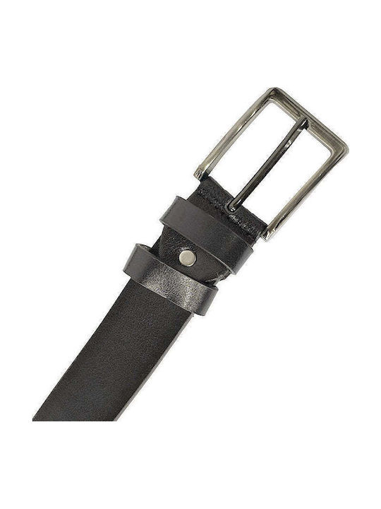 Men's Belt from Artificial Leather Black
