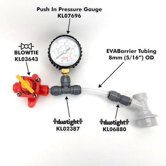 Pressure Gauge 0-40psi 8mm