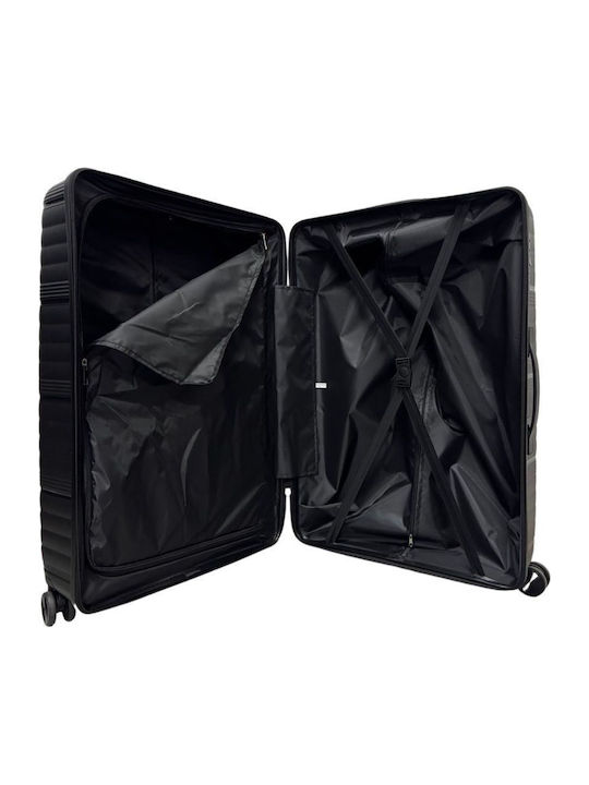 Hard Travel Suitcases Rose Gold with 4 Wheels Set of 3 Pieces