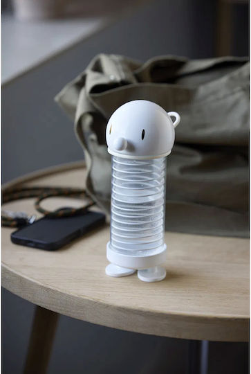 Hoptimist Детска Пластмасова Бутилка За Вода Бяла 400ml