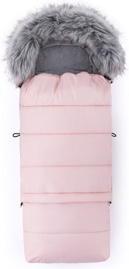 Feedo Universal Sac de picioare pentru cărucior Impermeabil Roz 100x48εκ.