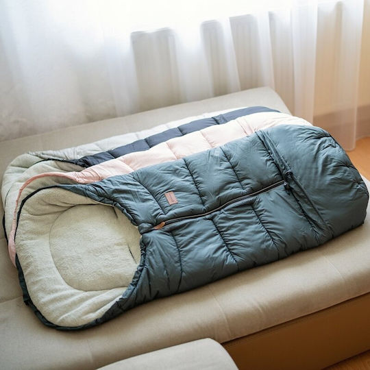 Petite & Mars Universal Sac de picioare pentru cărucior Impermeabil Gri cu căptușeală Fleece 100x48εκ.