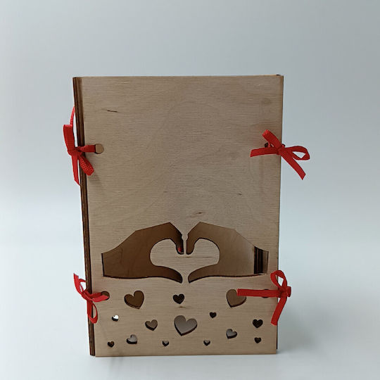 ToXylo Frame Wooden Heart Shaped with Beige Frame