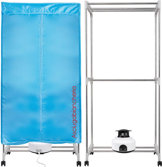 Bakaji Klappbar Elektrisch Wäscheständer Boden 1200W 75x45cm Bakaji Klappbar Elektrisch Wäscheständer Boden 1200W 75x45cm