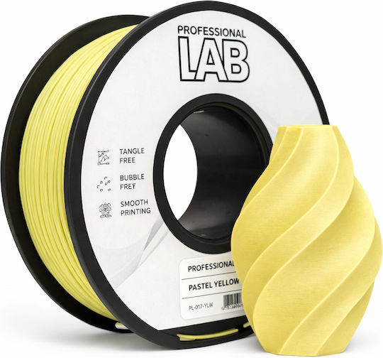 Filament Pentru Imprimante 3D PLA 1.75mm Galben Pastel 1kg 1 Bucată Bobină
