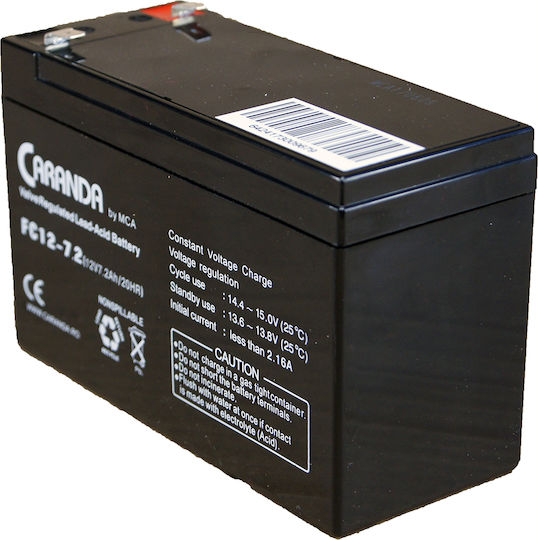 Baterie UPS cu Capacitate 7.2Ah și Tensiune 12V Car_12V_7.2Ah 1buc